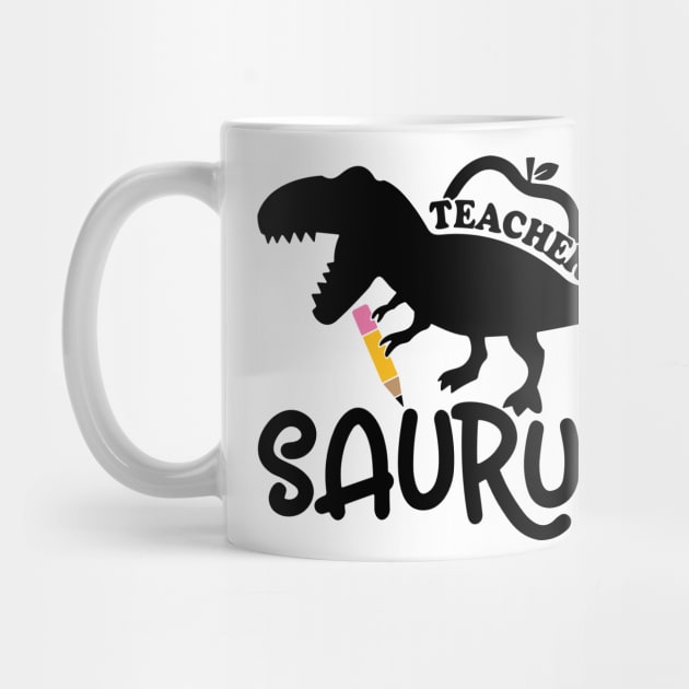 Teacher, Saurus, Roaring Dinosaur, Teacher’s Gift by Darksavage